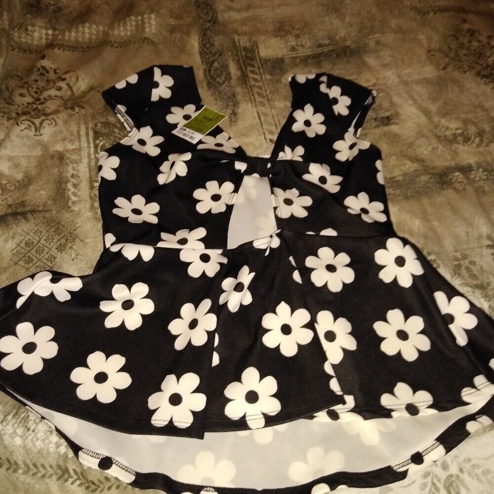 Have Black and White Floral Blouse